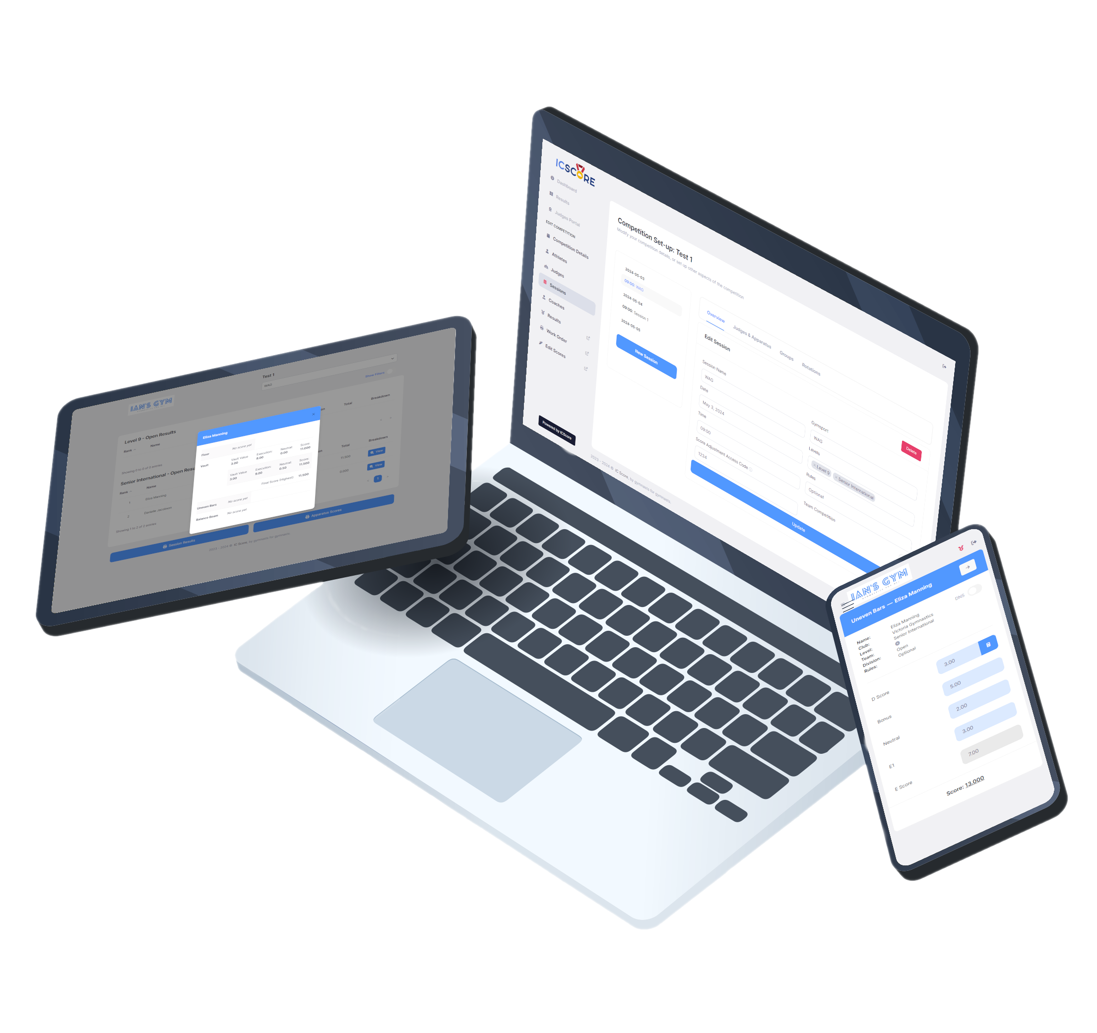 ICScore - Gymnastics Competition Management Software | Digital Scoring ...
